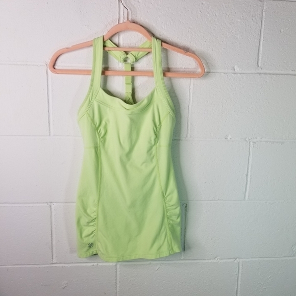 Athleta peace of mind neon lime yellow tank - Picture 2 of 6